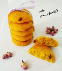 کلوچه کشمشی زعفرانی بدون فر