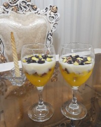 اسموتی نارگیلی و زعفرانی