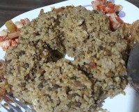 بلغور پلو با عدس و ماش