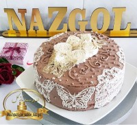 کیک عروسی با گیپور خوراکی نازگل