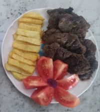 کباب شتر مرغ ...