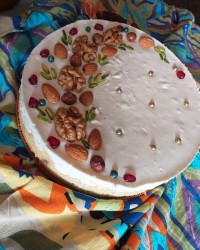 چیز کیک مغزدار