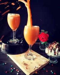 آب هویج بستنی