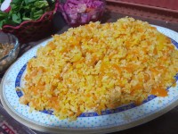 هویچ پلو با مرغ