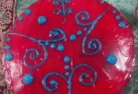 کیک هوسونه پسرم باتزئین ژله بریلو