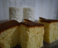 کیک خوشمزه و شیرموز