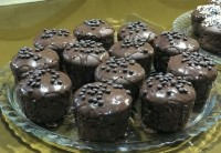 کیک فنجانی شکلاتی با رویه گاناش :-)