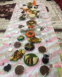 سفره پاگشا خاله جانم برای ما