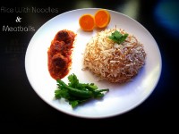 رشته پلو با کوفته قلقلی