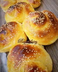 نان حلزونی وانیلی خوشمزه من