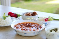 خورش گوشت و لوبیا (لطفا ورق بزنید)