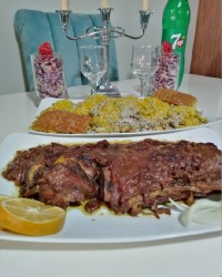 باقالی پلو با گردن گوسفندی به روش پسران کریم