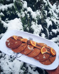 پنکیک سیب و دارچین