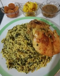 دمی مرغ و اسفناج