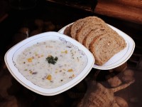 سوپ شیر و قارچ یا سوپ سفید