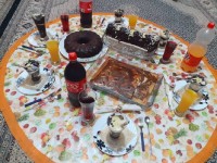 سفره ضیافت مهمونی خواهر شوهرم