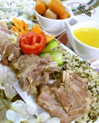 سبزی پلو با گوشت