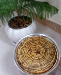 زبرا کیک (کیک دو رنگ)