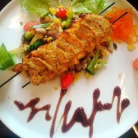 میگو گریل با ادویه مخصوص و سبزیجات بخارپز (ناهار پسرم)