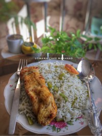 باقالی پلو با جوجه