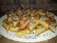 کیک نارگیل شربتی