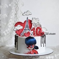 کیک دختر کفشدوزکی