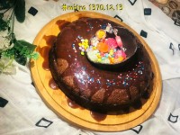 کیک کرم شکلاتی