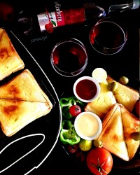 اسنک مرغ و قارچ