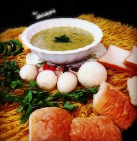 سوپ سبزیجات و شیر