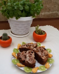 کیک کاکائویی کشمشی