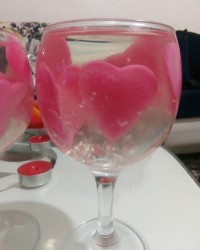 کیک عددی ژله قلبی رمانتیک