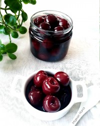 کمپوت گیلاس با دستور پاپیون..ممنون پاپیون⚘⚘