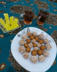 توپک حلوا زعفرانی