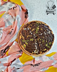 کیک ساده دو رنگ