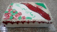 کیک تخته ای نارگیل و کشمش