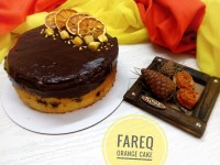 کیک پرتقالی با رویه ی گاناش