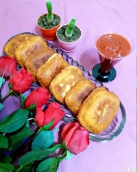 پیراشکی سیب زمینی با تخم مرغ