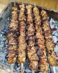 کباب یه روز برفی جاتون سبز دوستان نازنینم