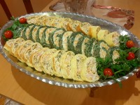 رولت مرغ و اسفناج