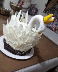 کیک تولد که برای دختردایی گلم درست کردم خیلی دوستش دارم