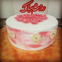 کیک با تزیین فوندانت