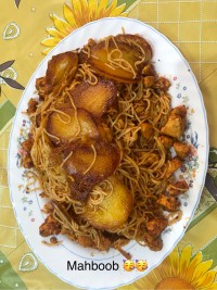 ماکارونی با مرغ