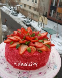 کیک امروزم بمناسبت روز زن وروز مادر