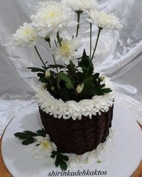 کیک گل و گلدون