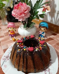 کیک اسفنجی موزی