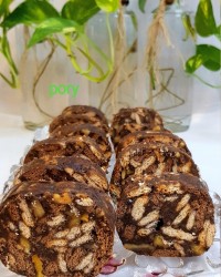 شیرینی موزائیکی بدون فر