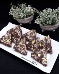 شیرینی موزائیکی بدون فر