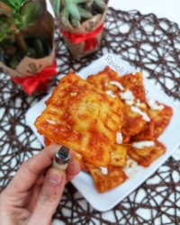 راویولی با سوسیس و اسفناج