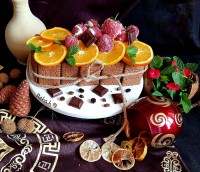 کیک یخچالی پرتقالی