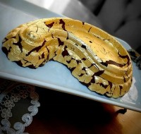 دسر شکلاتی با ورق طلا